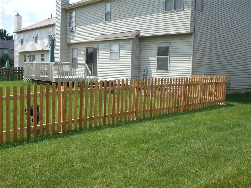 Cedar Picket Fence Completed! 